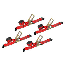 4 Pack 3 X 30 Heavy Duty Ratchet Tie Down Strap Wflat Hook Wll 5400 Lbs Red 4 Pack 3 X 30 Heavy Duty Ratchet Tie Down Strap Wflat Hook Wll 5400 Lbs Red