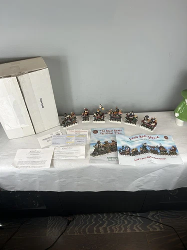 Boyds Bears Christmas Train Set BOYD'S EXPRESS Danbury Mint Complete Paperwork