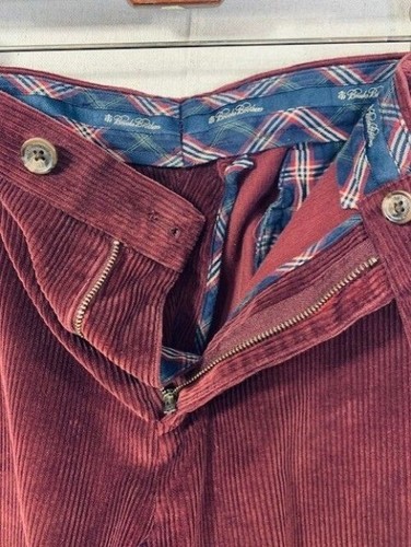 Brooks Brothers Milano Purple Corduroy Men's Preppy Pants W40 L34 - Picture 3 of 9