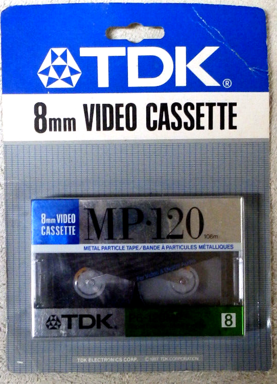 Rare 1987 NOS TDK 8mm P6-120MP METAL Camcorder Video