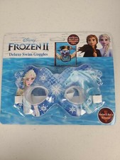 Disney Frozen II Elsa Blue Deluxe Swim Goggles for Ages 3 and Up BRAND NEW