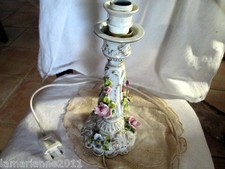 BARBOTINE LAMPE CERAMIQUE  CAPO DI MONTE  CERAMIC LAMP