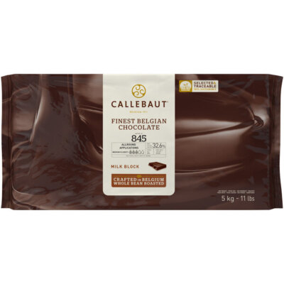 Callebaut Recipe 845 Milk Chocolate Block 11 lb.