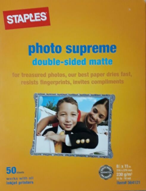 staples matte photo paper