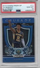 2019 Panini Prizm DP JA Morant Blue Prizm Card #11 PSA 10 Gem Mint