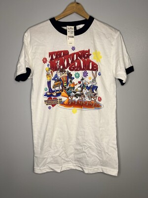 *RARE* 1998 Looney Tunes The Mating Game Vintage T-shirt  NWT Warner Bros Ringer