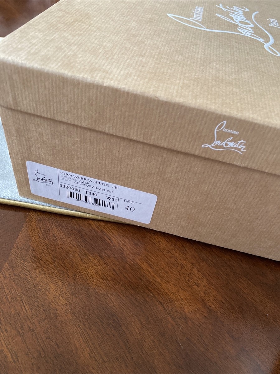 Christian Louboutin Chocazeppa Spikes 120 Cuoio Brown