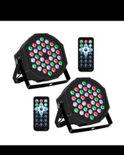 4 Pack DJ Lights HAKUTA 36 LED Stage Lights RGB DJ LED Par Light Sound Activated