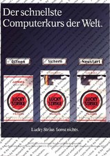 Lucky Strike Werbung Anzeige Reklame