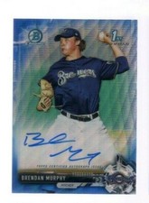 2017 Bowman Chrome ... Brendan Murphy Blue Wave Refractor Auto #28/150