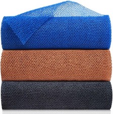 3 Pieces African Exfoliating Net African Bath Sponge Scrubbing Rag Net African