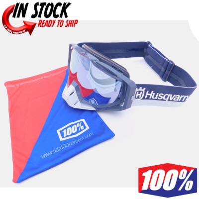 HUSQVARNA 100% RACECRAFT MX MOTOCROSS GOGGLE - GENUINE OEM NEW | eBay
