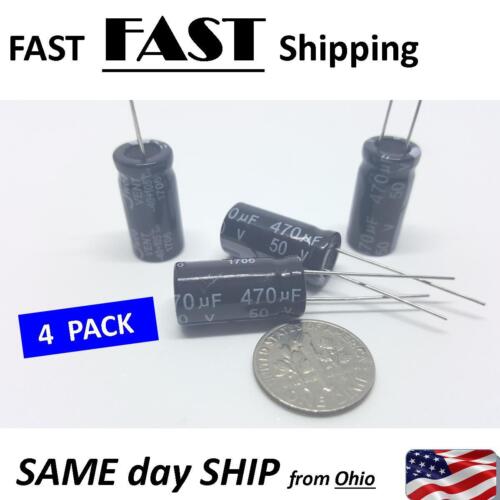 470uF 50V Small Capacitor 10x20 mm - 第 1/3 張圖片