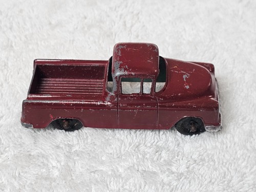 VINTAGE TOOTSIE TOY RED 1960's CHEVY CAMEO CARRIER PICK UP TRUCK 4” USA Toy - Picture 8 of 8