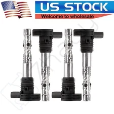 Set of 4 New Ignition Coil fits VW Beetle Golf Jetta Passat Audi A4 C1394 UF411