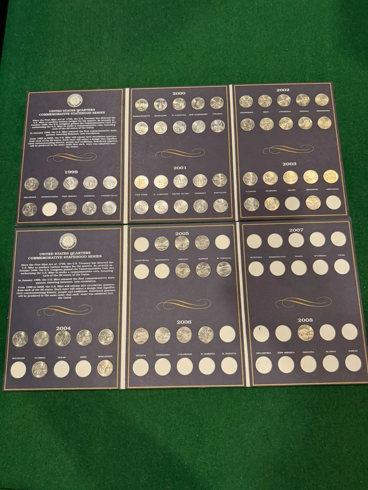 2000 Edition USA Commemorative Statehood Quarters Collector's Albums--Incomplete - Image 2 of 4