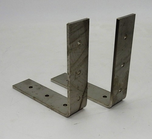 Aluminio Ángulo Carga Pesada 15x15x4cm Conector Soportes de Metal Estante Silla - Photo 2/5