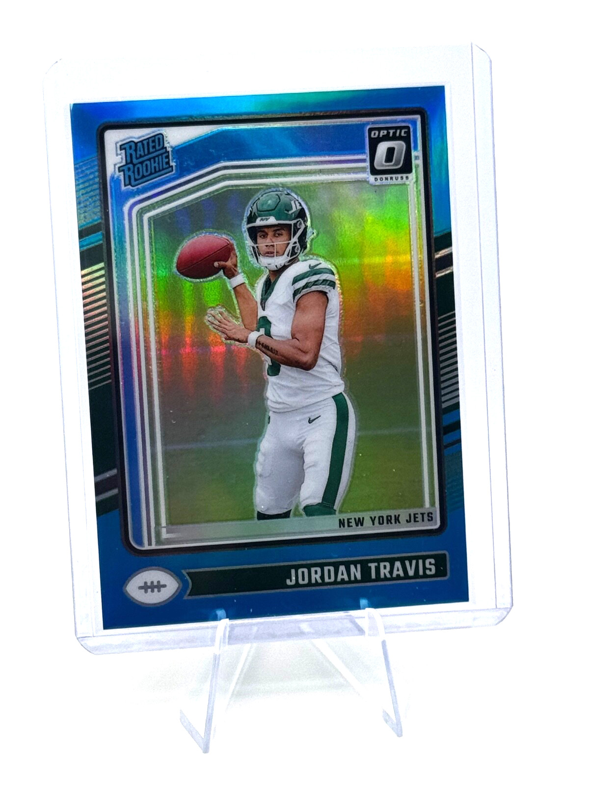 2024 Donruss Optic JORDAN TRAVIS Aqua Rated Rookie RC #260 /299 New York Jets