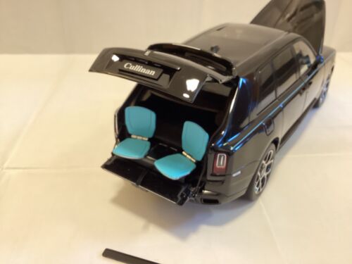 Rolls-Royce Cullinan 1/18, black, schwarz metallic, turquoise,like Kyosho in Box - Foto 18 di 21