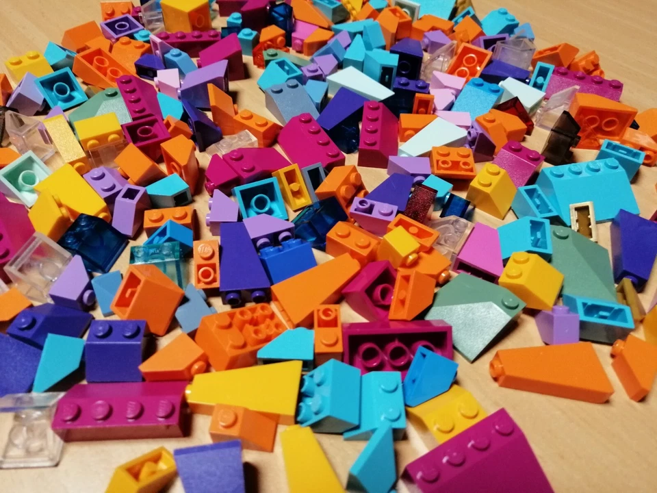 LEGO Großes Konvolut Dachsteine Inverse Steine bunt / Schrägsteine Lego Friends - Bild 3 von 4