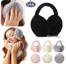 Women's Foldable Winter Cosy Fluffy Ear Muffs Warmer Super Soft Men Earflaps USA