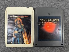 Neil Diamond 8-Track Tapes Lot of 2 - Love At The Greek  Hot August Night