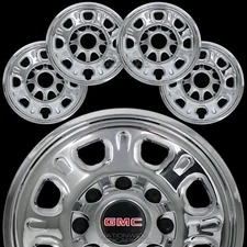 2011-25 GMC Sierra 2500 3500 HD 18" 8 Lug CHROME Wheel Skins Rim Covers Hub Caps
