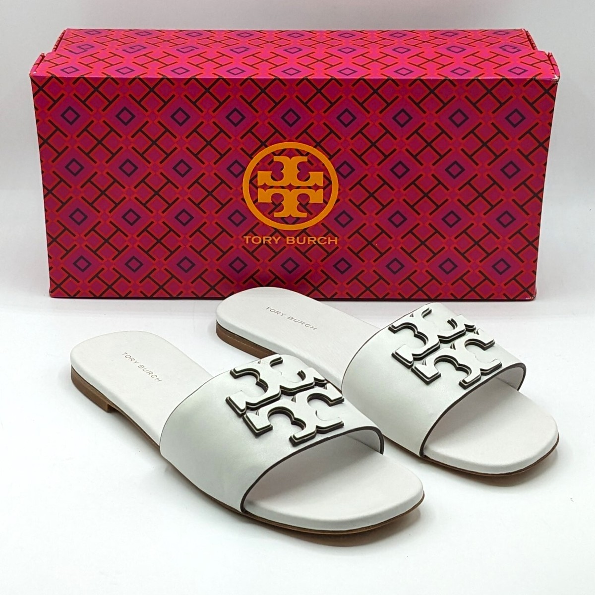 Tory Burch INES Classic Single-Band Goat Leather Slide