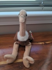VTG TY Beanie Baby Stretch the Ostrich tagged