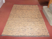 IKEA MELHOLT jute & wool rug brown + blue fleck  133 x 195 cm (4' 4" x 6' 5")