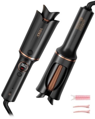 Automatic Rotating Curling Iron   VISKS V668 Pro Ceramic Hair Curler with