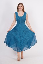 Women's Embroidered Fit  Flare Tank Style Summer Party Dress Wholesale Mix lot