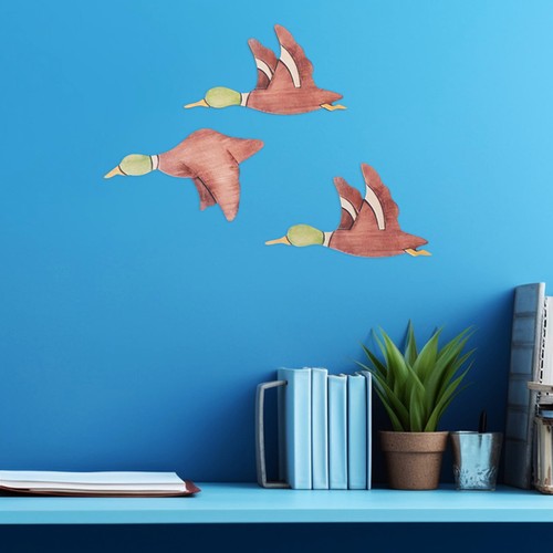 3 Pcs Wall Decoration Creative Bird Handicraft Outdoor Shaped Hanging - Picture 8 of 12