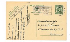 D83008 Coat of Arms Lion 35c 1939 Postal Stationery Belgium Liège Tirlemont