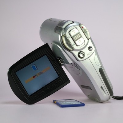 Sanyo Xacti VPC-C40 4.0MP Digital Camcorder Silver Tested Full