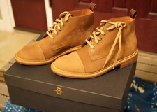 Shoes NEW Allen Edmonds 9d medium Never Worn Patton WP Boots Tan Nubuck