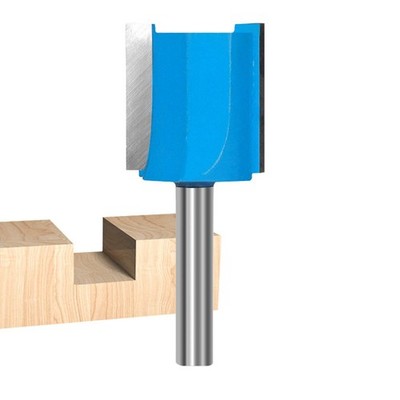 Straight Cut Router Bits 1/4-Inch Shank Double Flute Straight Router Bit 1 In...