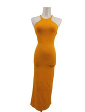 ZARA Abito estivo Donna Abito Taglia IT 40 giallo pallido stile casual