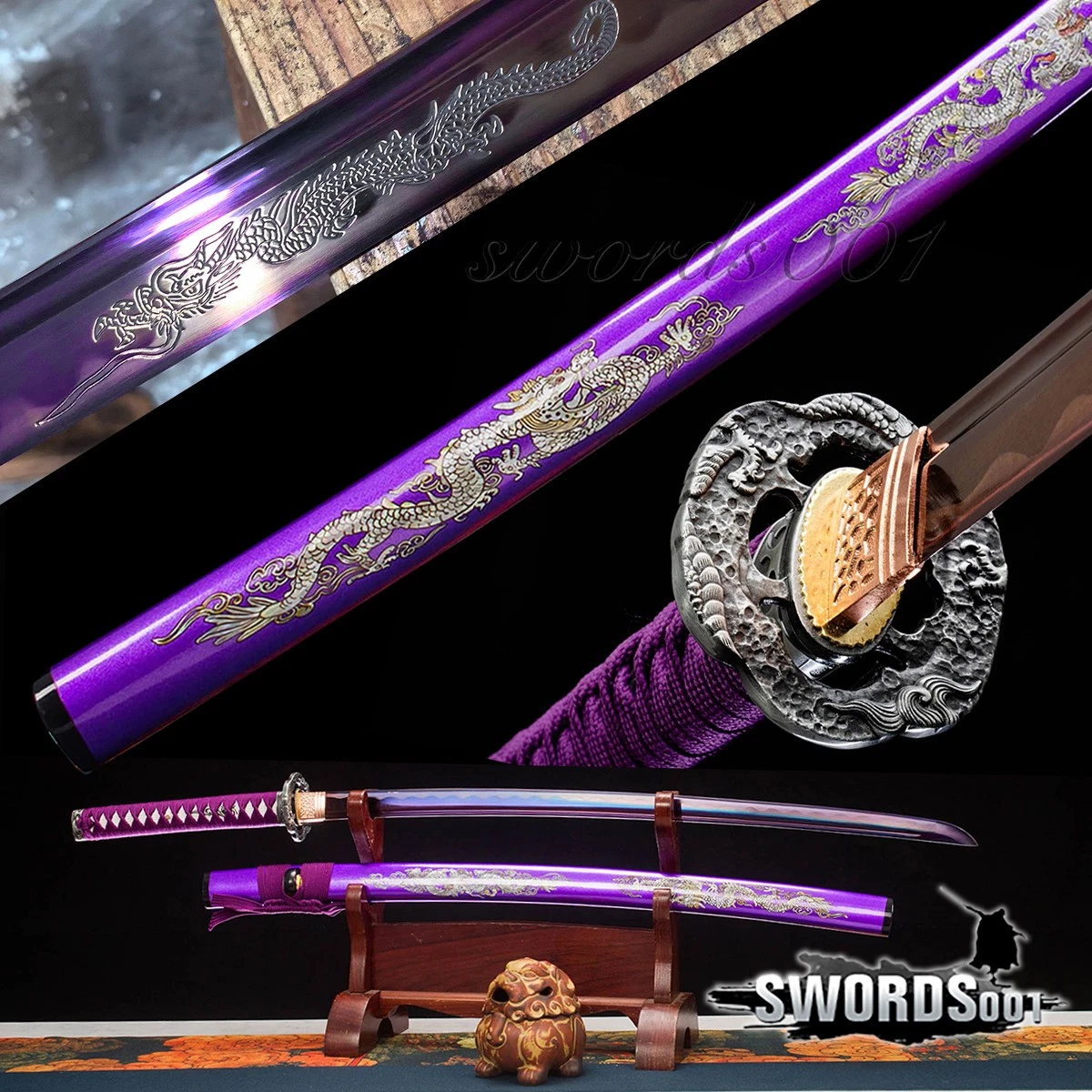 武士紫色收藏日本刀剑、军刀| eBay