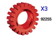 3 Dynabrade Products 92255 4 Diameter X 1-14 Red-tred Eraser Wheels New