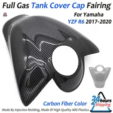 Carbon Fiber Twill Full Gas Tank Cover Cap Fairing For Yamaha YZF R6 2017 - 2020