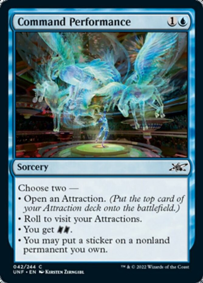 4x Command Performance MTG Unfinity NM Magic Regular