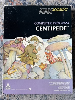 Vintage Atari 400/800 Computer Program Centipede 