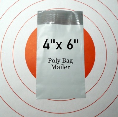 50 Poly Bag Mailers 4''x 6''  Extra Small Self-Sealing Thin Shipping Bags 4x6