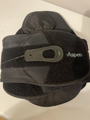 Aspen Horizon 637 LSO Back Brace Black One Size Fits Most Adjustable Lumbar 