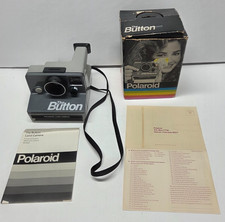 Polaroid SX-70 The Button Land Camera Instant Film With Original Box  Paperwork