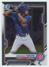 2021 Bowman Chrome Prospects Atomic Refractor Brennen Davis Chicago Cubs #BCP-65