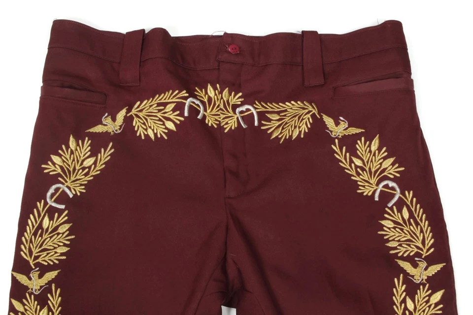 Pantalones de Vaquero del Oeste Charro Mariachi Mexicano Raro De Colección 40W Años 70 - 112 Foto 2 de 4