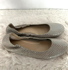 Vionic Alexa Ballet Flats Shoes Womens 6 Grey Snake Skin Print Comfort Slip On