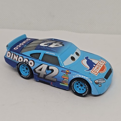Hank Weathers Dinoco 42 Piston Cup Racer Disney Pixar metallo pressofuso auto 3 - Foto 2 di 2